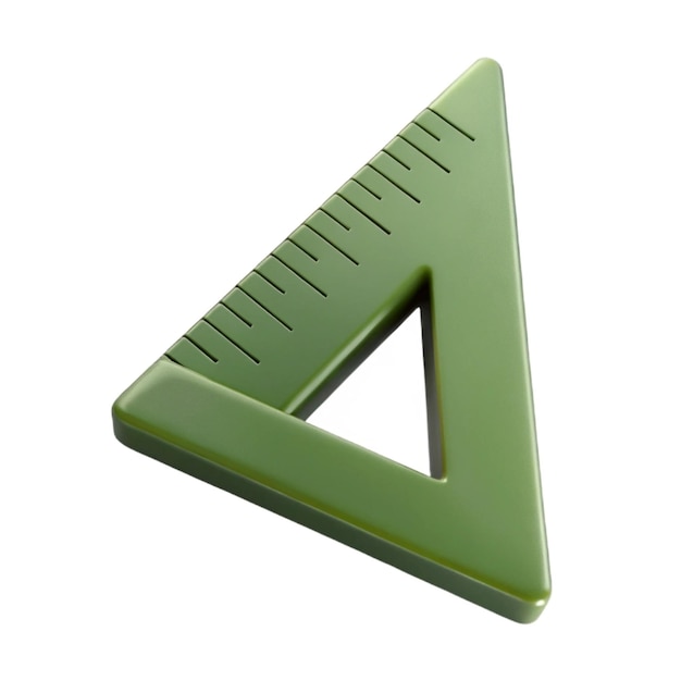 Un triángulo verde con un triángulo que tiene un triangle en el medio