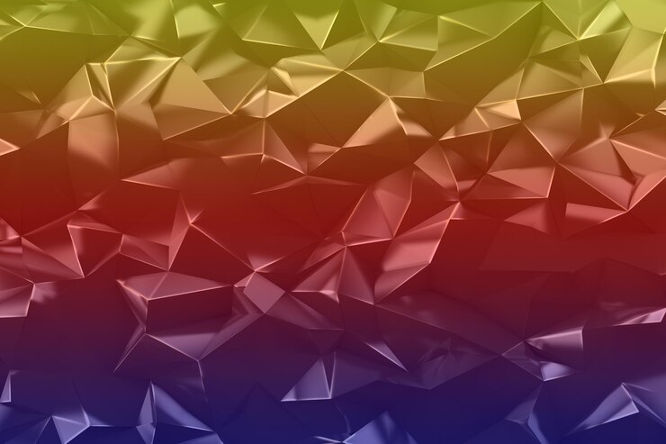 Foto triángulos abstractos de bajo fondo polifacético
