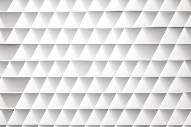 Triángulos blancos y grises dispuestos simétricamente como imagen abstracta 3D
