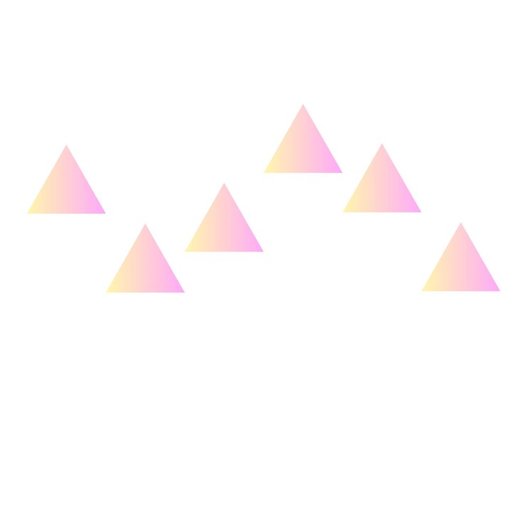 Triángulos rosados pastel