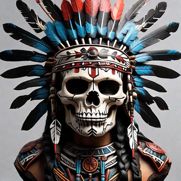 Tribal Skull Eine künstlerische Fusion