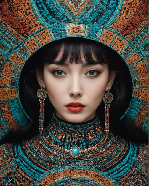 Foto tribos impressionantes beleza eurasiática