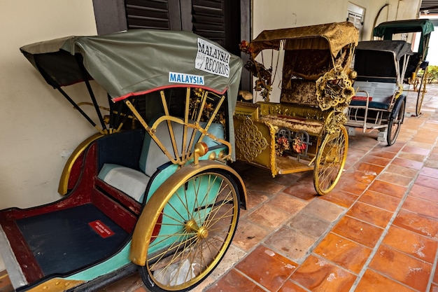 Triciclo antiguo en el museo de Melaka