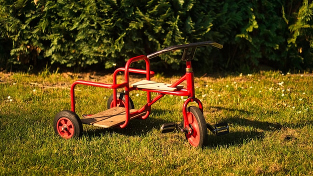 Triciclo para crianças com função de passageiro