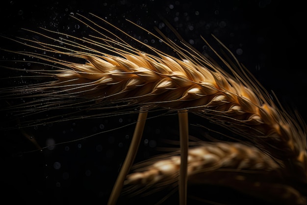 Foto el trigo, la piedra angular de un mundo culinario diverso nutritivo natural y conectado con la tierra