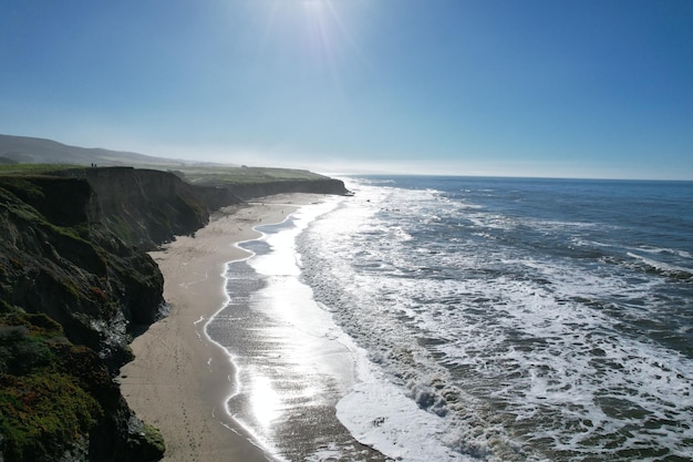 Trilha costeira de Half Moon Bay Califórnia