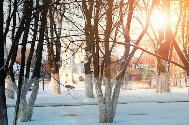 Trilha da cidade de inverno