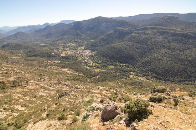 Trilhas com vistas maravilhosas da Sierra De Cazorla Espanha Conceito de turismo de natureza