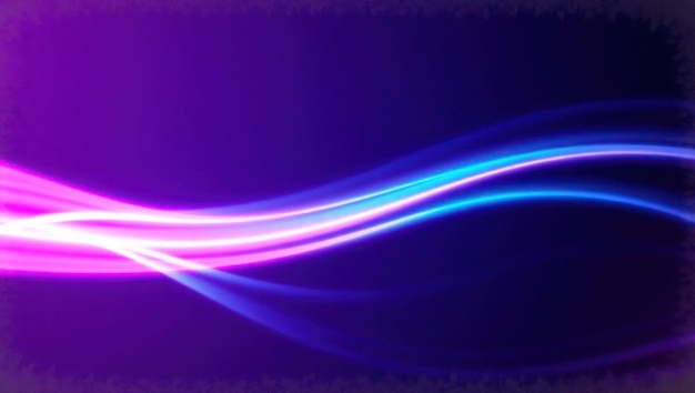 Trilhas de Luz Abstratas em Púrpura e Azul