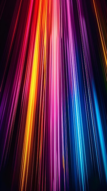 trilhas de luz coloridas em movimento fundo abstrato conceito de brilho de néon futurista
