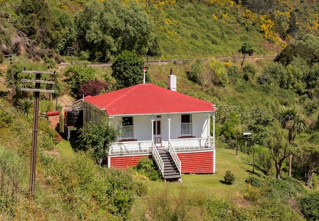 Trilho ferroviário até Taieri Gorge Nova Zelândia