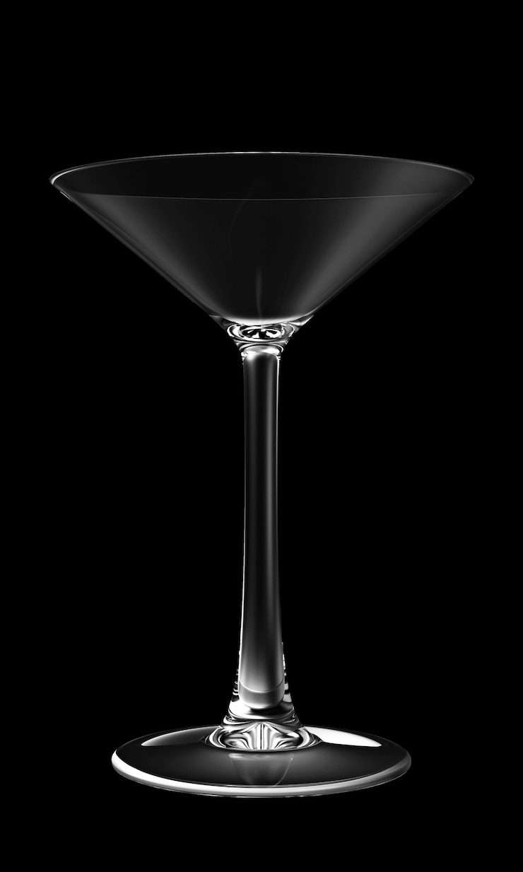 Foto trinken sie glas isoliert auf schwarzem hintergrund in 3d-rendering