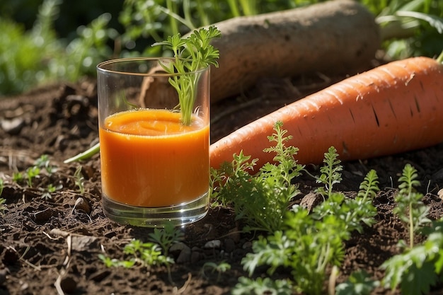 Trinken von Garten Schönheit reine Karotte Magie ar