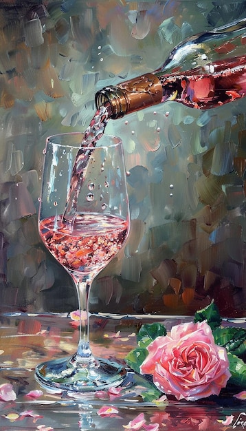 Trinken von Wein