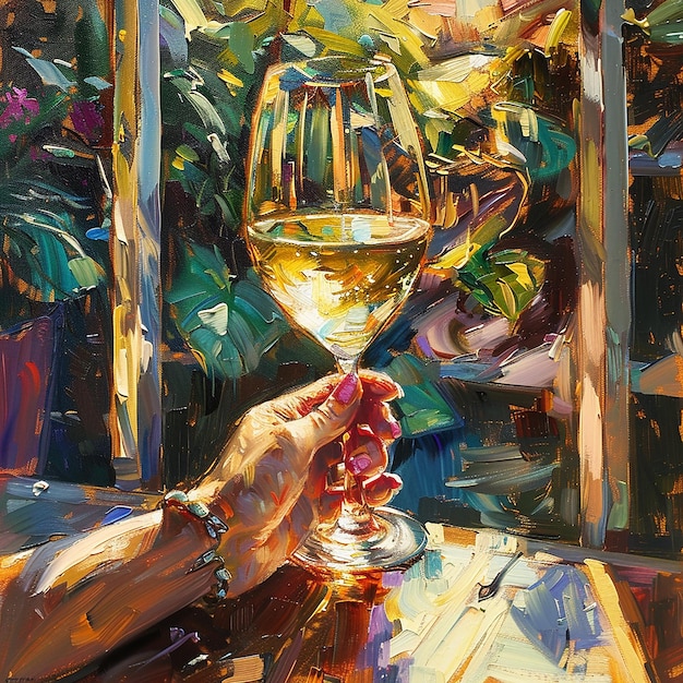 Trinken von Wein