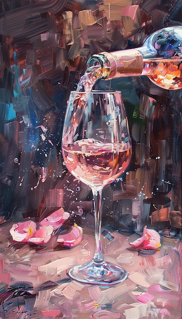Trinken von Wein