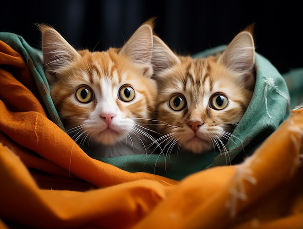 Foto trio de gatinhos secretos