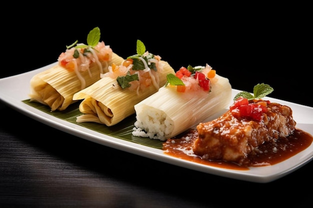 Trio de Tamales com água na boca