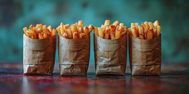 Foto el trío de fritas tentadoras