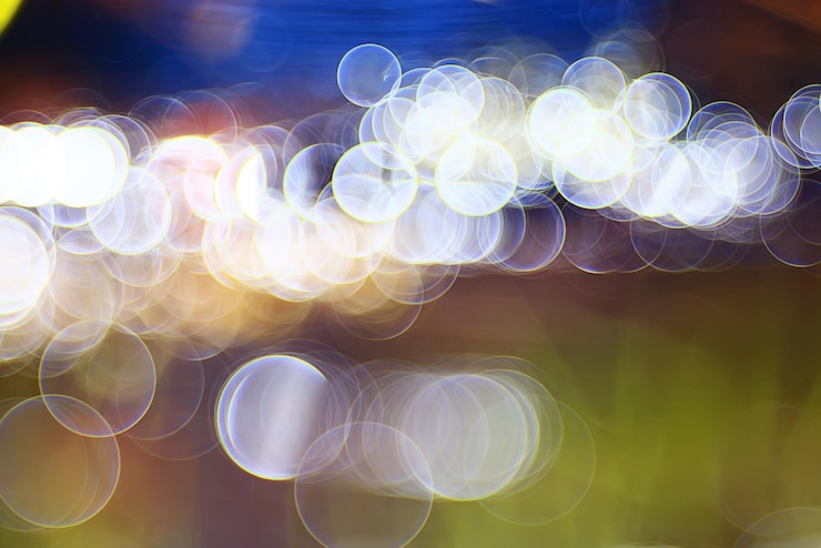 Foto trioplan de fondo bokeh