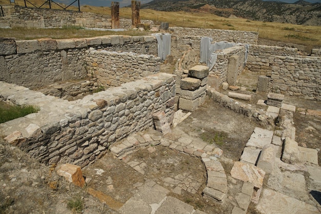 Tripolis na antiga cidade meandro em Denizli Turkiye