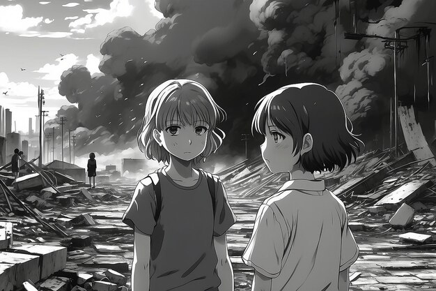 La tristeza y la depresión de los niños de las guerras