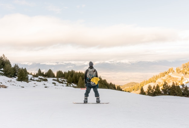 Trittbrettfahrer genießen den Schnee