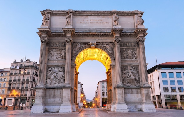 Triumphbogen Porte Royale in Marseille Frankreich Erbaut 1784 1839
