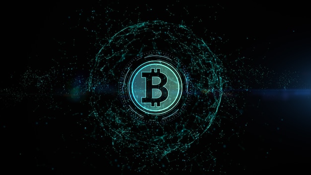 Troca de dinheiro digital de criptomoeda Bitcoin