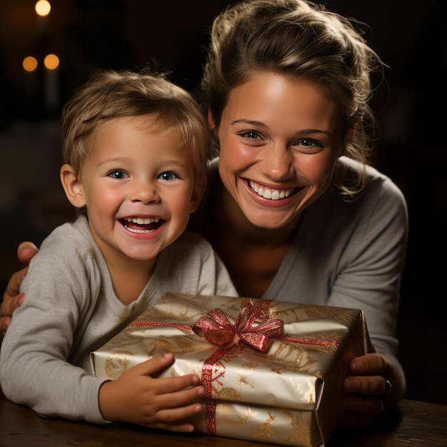 Troca tradicional de presentes de Natal