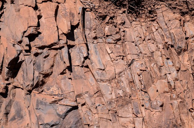 Trockener Lava-basaltischer Felsen-Stein-Beschaffenheits-Hintergrund