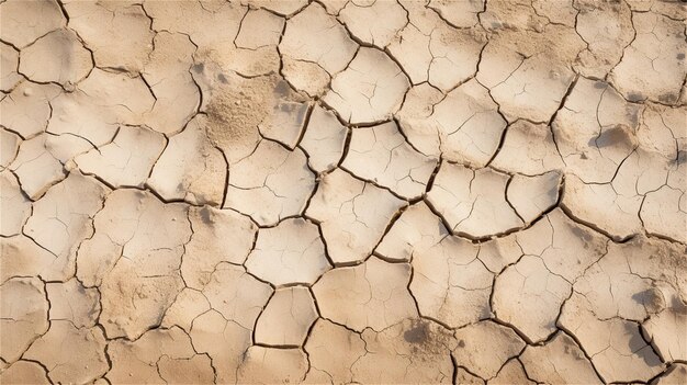 Foto trockener rissgrund risse in der textur des trockenen bodens