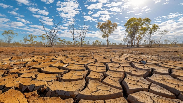 trockenes Land in der Mitte des Landes Australien