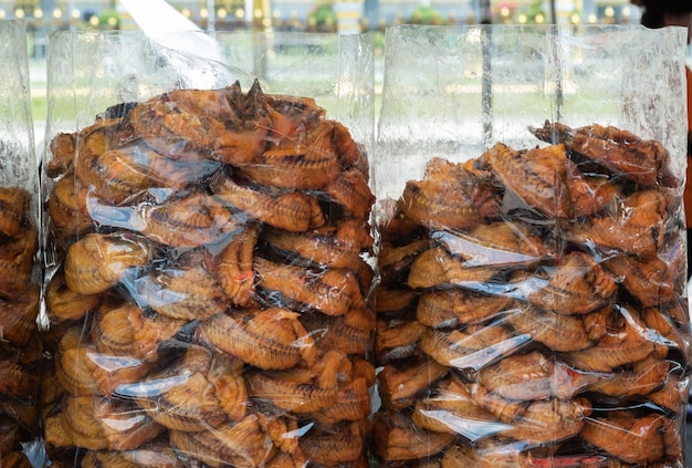 Trockenfisch. Lebensmittelschutz der Dorfbewohner. Zutat für asiatische Lebensmittel.