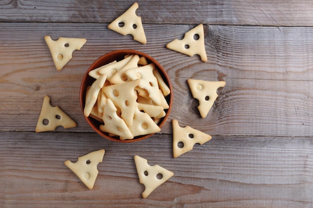 Trockenkekse mit Käse