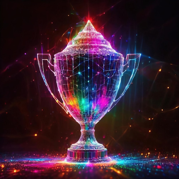 Trofeo digital virtual para juegos en línea y esports