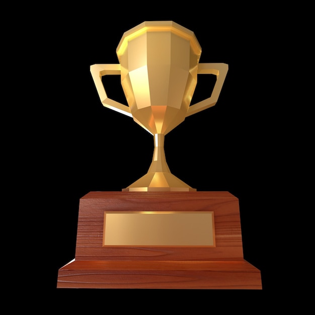 Trofeo del ganador de oro de la copa de poli baja