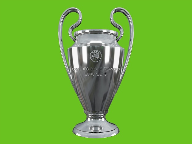 Trofeo de la liga de campeones copa renderizar imagen