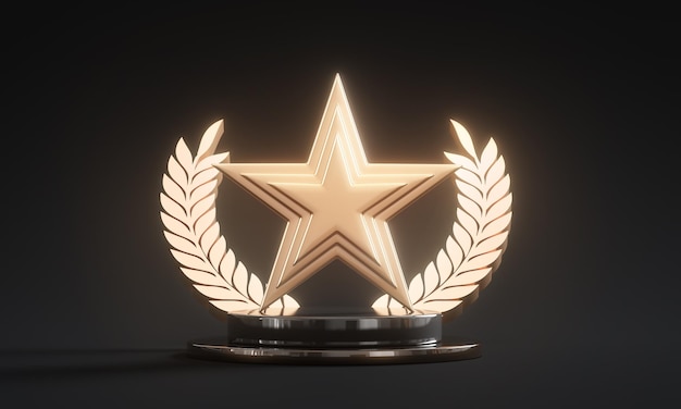 El trofeo de oro del campeón