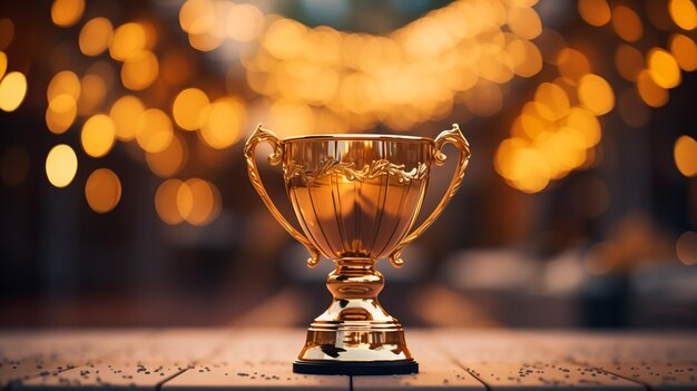 Trofeo de Rusia de la Copa del Mundo de la FIFA con el telón de fondo del estadio Luzhniki en Moscú