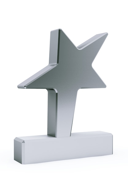 Trofeo Star Award sobre un fondo blanco.