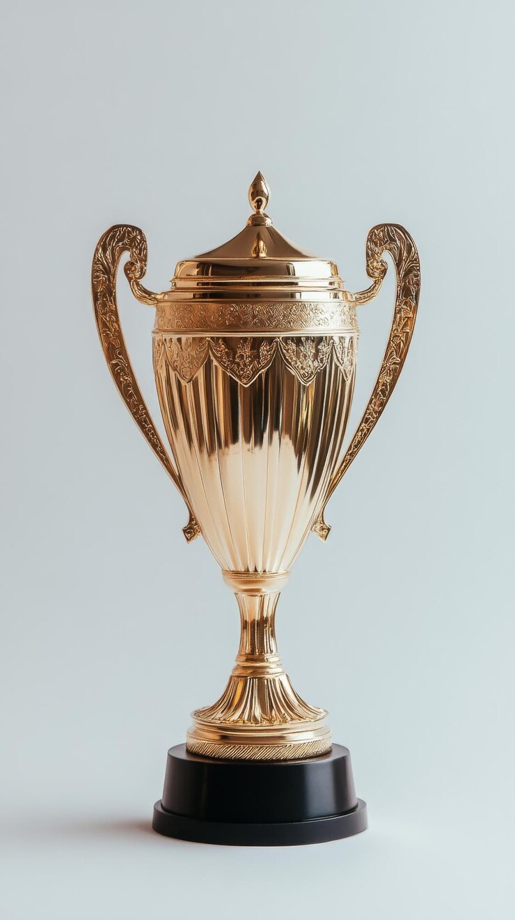 Foto troféu de campeonato fundo branco