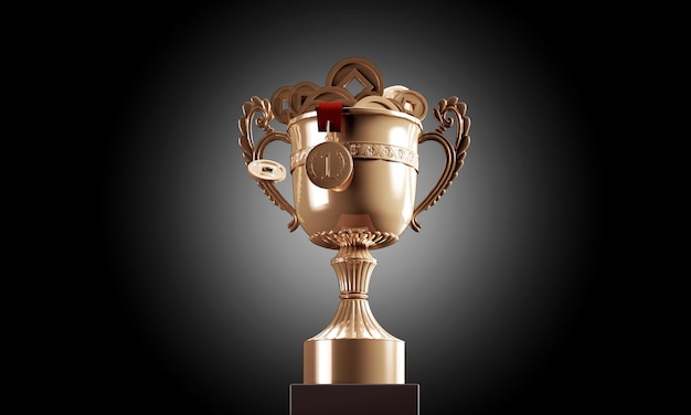 Troféu de ouro campeão