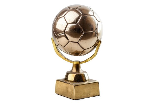 Foto troféu de ouro de futebol