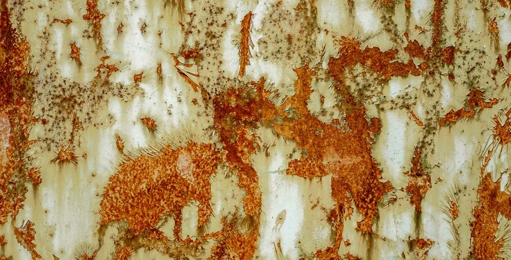 Foto un tronco de árbol con una corteza marrón y blanca.