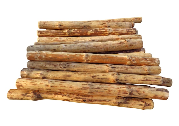 Troncos de madera aislados