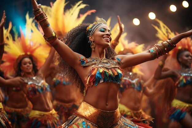 Foto tropas de danza tradicional brasileña con energía 00105 02