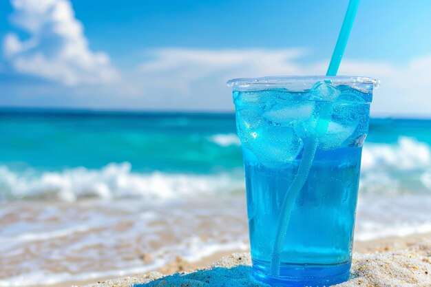 Tropical Blue Wave Es un cóctel exótico y saludable
