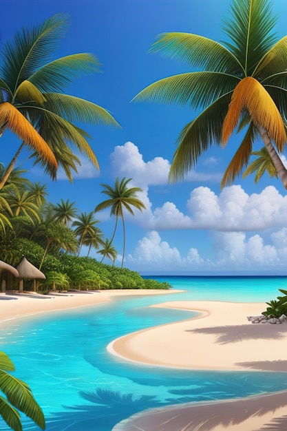 Tropical Paradise Island