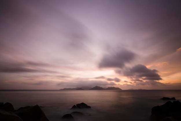 Tropical Praslin Sunset Seychelles